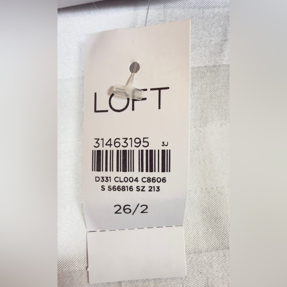 LOFT Blue and White Gradient Jean Shorts - Picture 7 of 14